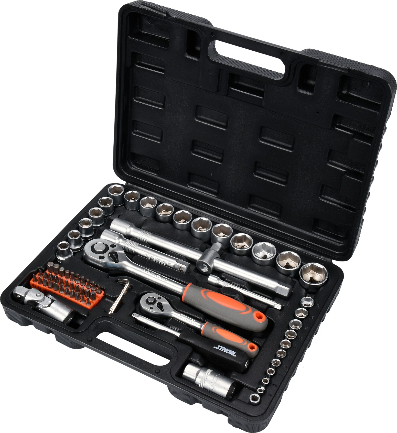 Набор инструментов 1/2'', 1/4" 72 пр. (58705) STHOR